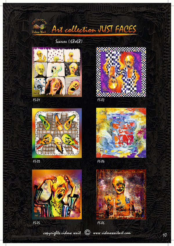 Art Scarf – Faces Collection