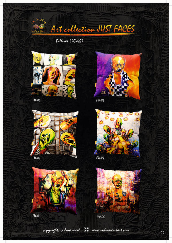 Art Pillow – Faces Collection